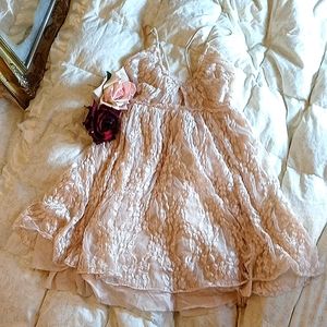 Free People Intimately Lace Key-Hole Dress (P-1)